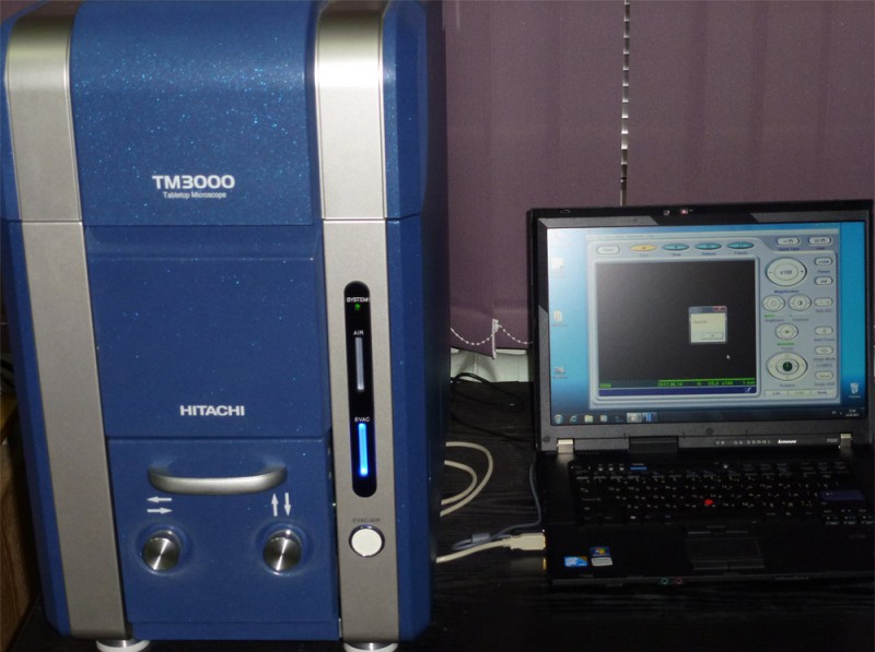 Сканирующий настольный электронный микроскоп TM-3000 Hitachi